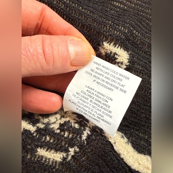 TWINE & STRING Tan and Black leopard print Cardigan Sweater size XL - Picture 12 of 14